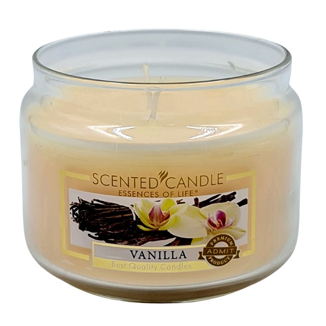 Premium 2 Docht Duftkerze Vanille